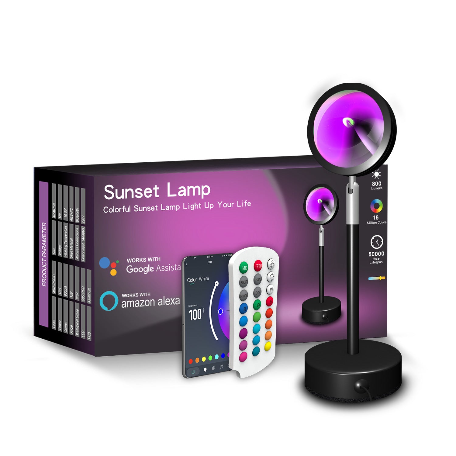 APP Remote Control RGB Floor Atmosphere Lamp House dealsniper-net