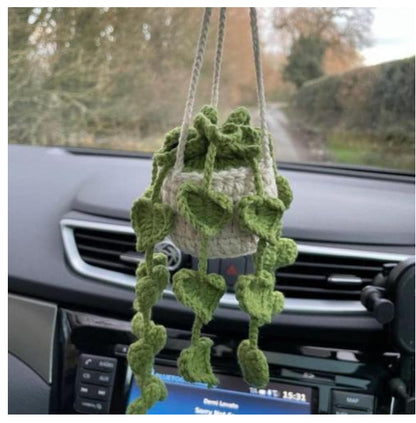 Car Plant Decoration Decoration Knitting Wool