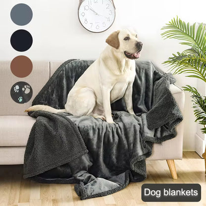 Flannel Cotton Wool Sherpa Thick Pet Blanket Dog Kennel Pets DealSniper.net