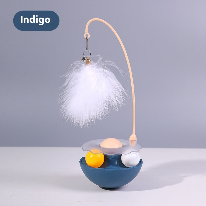 Cat Interactive Toy Funny Tumbler Toy Kitten Exercise Pets DealSniper.net Indigo