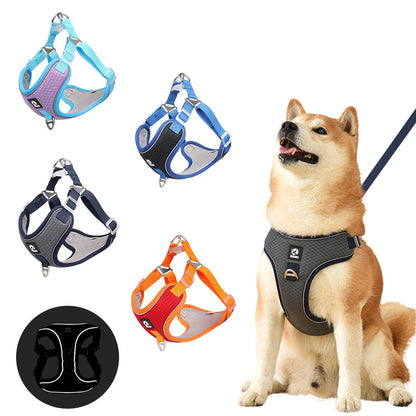 Pet Dog Harness Puppy Adjustable Breathable Mesh Reflective Pets dealsniper-net