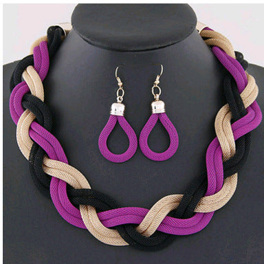 Hand-woven rope necklace chain Jewelry DealSniper.net J