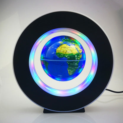 Magnetic Levitation Globe Rotating Luminous Decoration Home Decor dealsniper-net Blue 3inches AU