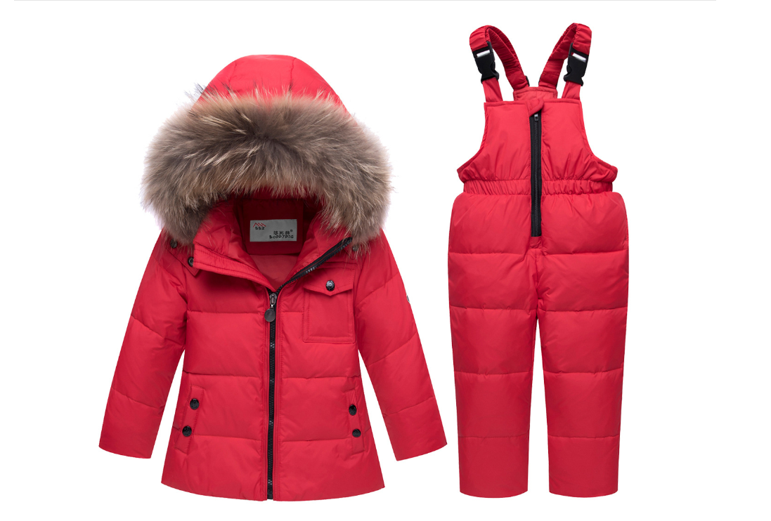 New children's sling down jacket two-piece