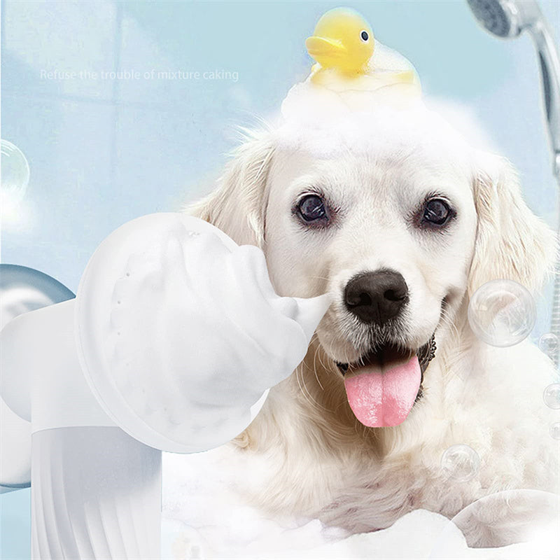 Automatic Foaming Dog Cat Bath Brush Dog Shampoo Brush Pets Gym From House