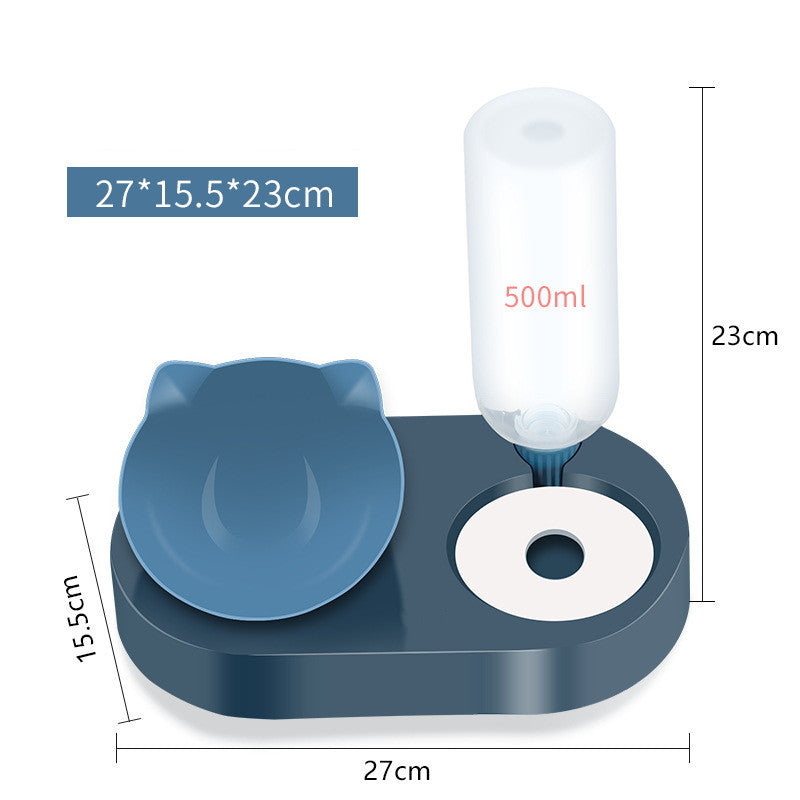 Two-in-One Pet Bowl Water Dispenser Automatic Water Bowl Pets Gym From House