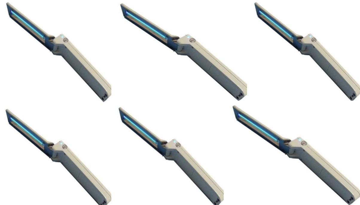 Ultraviolet Sterilizer UV Led Lamp Sun Air Sterilization Gadgets Gym From House White 6pc