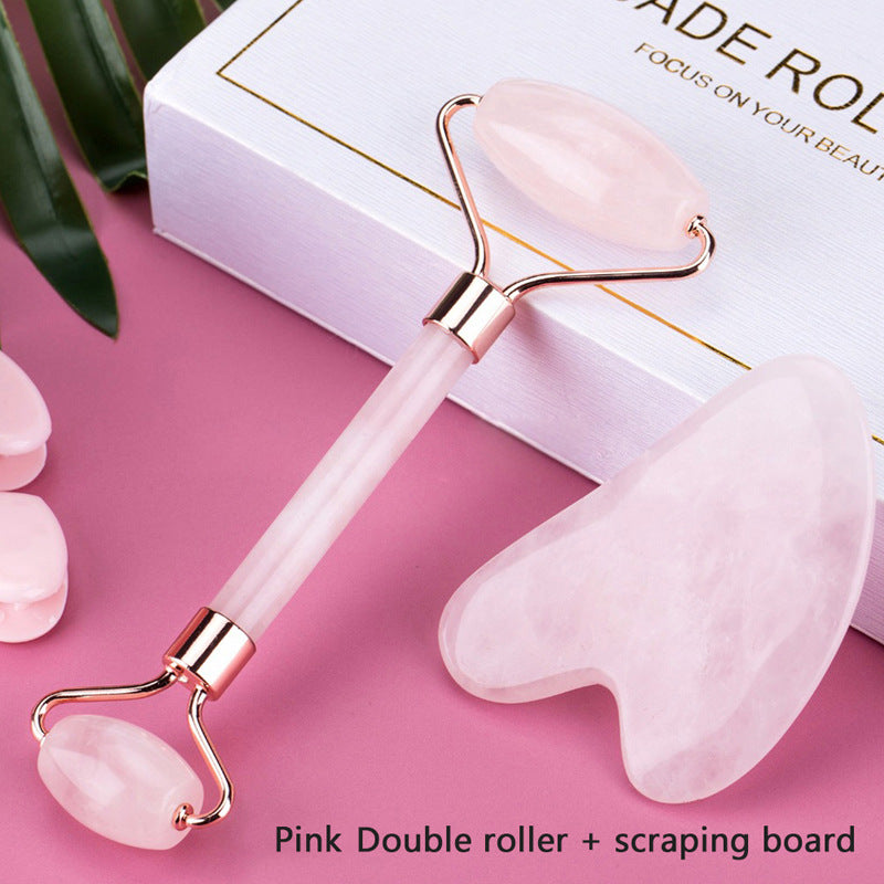 Face Lift Up Wrinkle Remover Gua Sha Stone For Face Massage Beauty Gym From House Pink roller heart shape