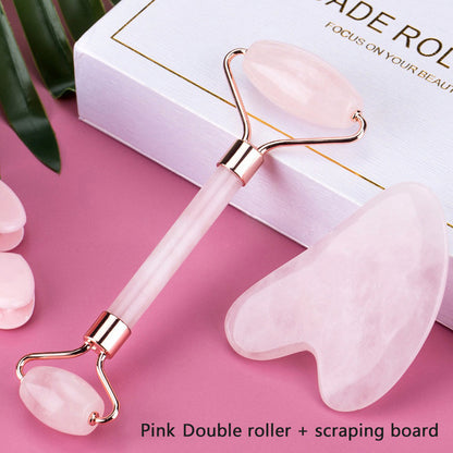 Face Lift Up Wrinkle Remover Gua Sha Stone For Face Massage Beauty Gym From House Pink roller heart shape
