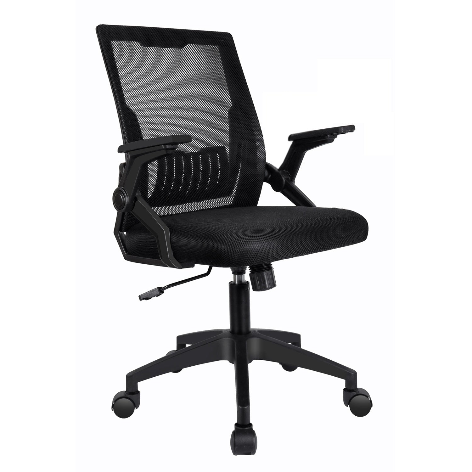 Ergonomic Office Chair Computer Desk Chair Comfy With Adjustable Lumbar Support Health DealSniper.net Black and Black