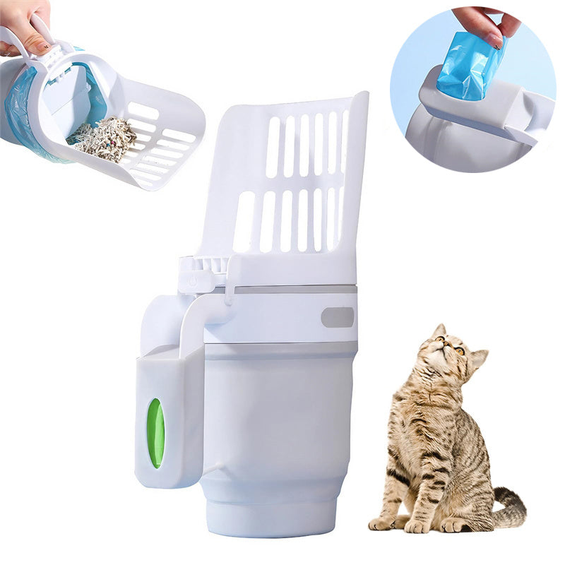 Upgrade Widen Cat Litter Shovel Scoop With Refill Bags Pets dealsniper-net