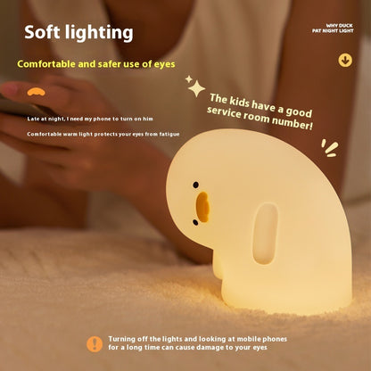 Cute Duck LED Night Light USB Rechargeable Nightlights House DealSniper.net