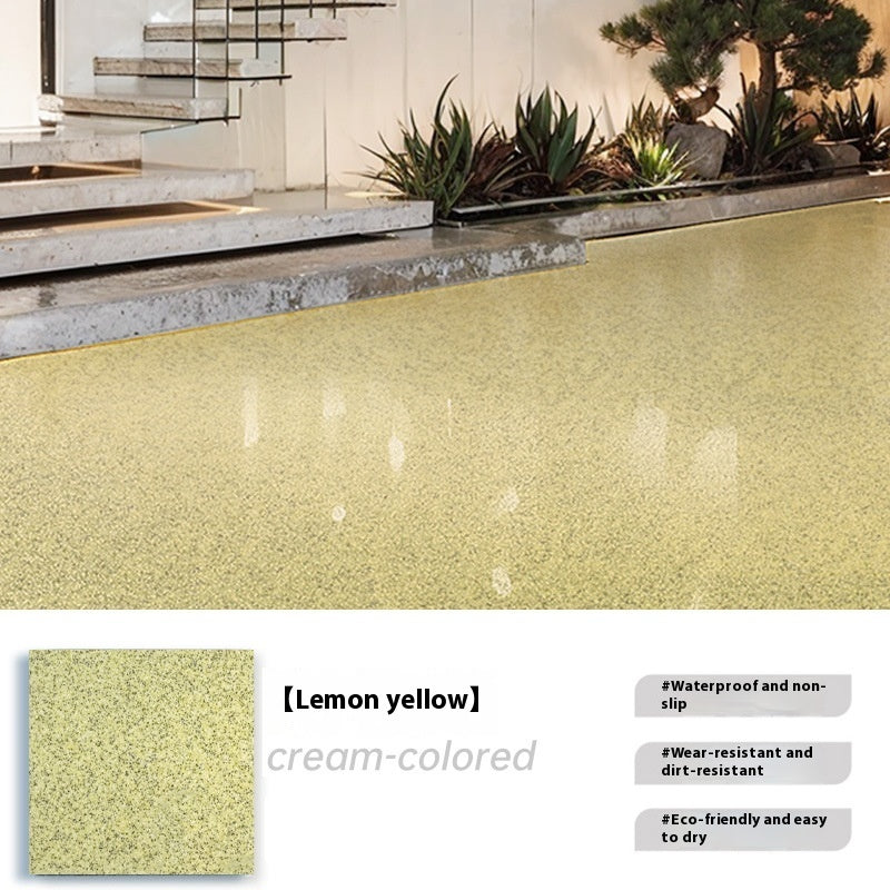 Cement Floor Paint Outdoor Wear-resistant And Anti-skid House DealSniper.net Lemon yellow 1 Style