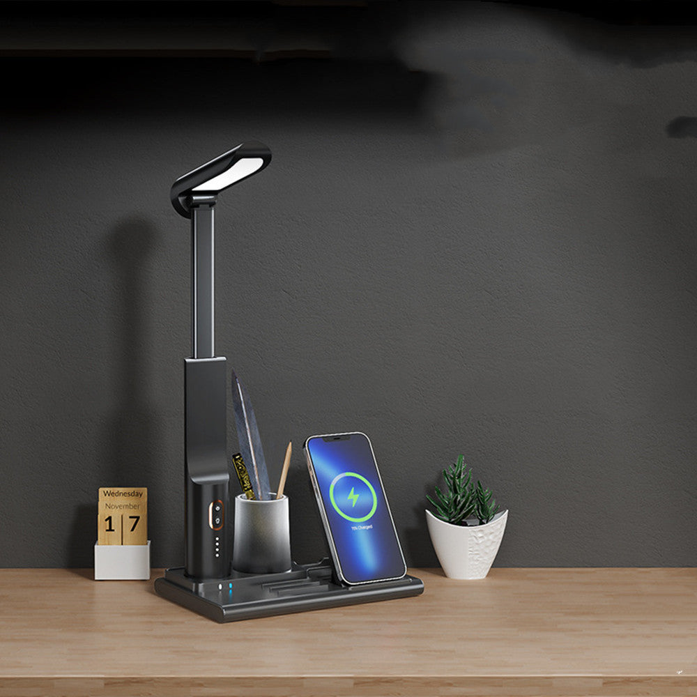 Bedroom LED Wireless Charging Desk Lamp