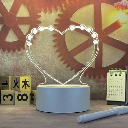 Desktop Luminous Board Message Board Household Home Decor Gym From House Style1 USB