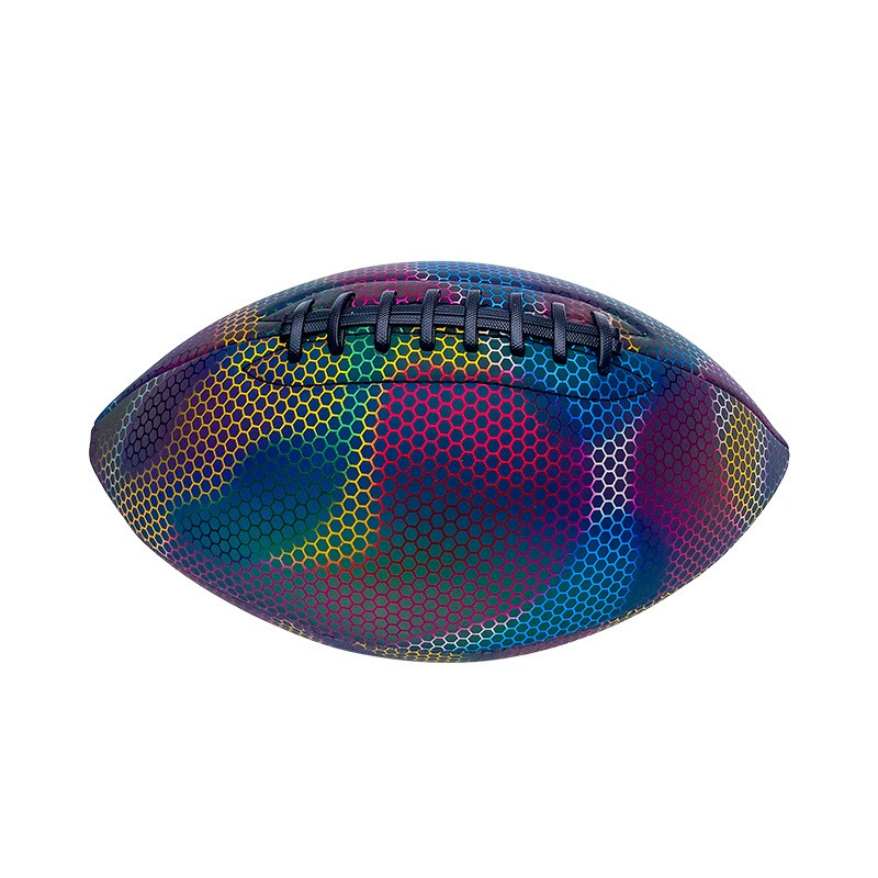 Training Game Ball Luminous Light Up Reflective Rugby Sports DealSniper.net