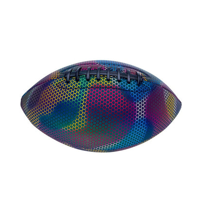 Training Game Ball Luminous Light Up Reflective Rugby Sports DealSniper.net