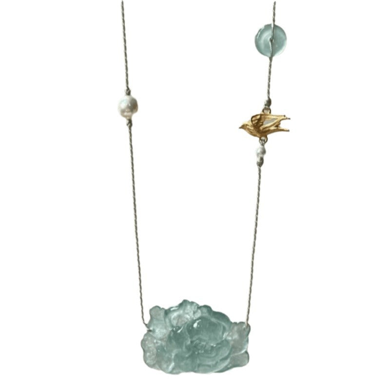 New Chinese Pendant New Necklace Jewelry Gym From House Peony Cloud Woven Necklace