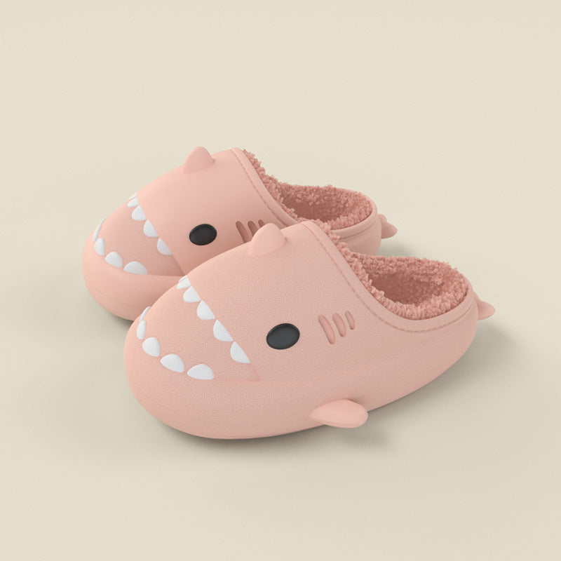 Shark Shoes For Child Cute Waterproof Warm Slippers Kids dealsniper-net Nude pink Size140