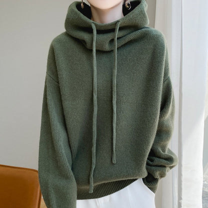 Women's Sweater Thicken Lazy Style All-match Long-sleeved