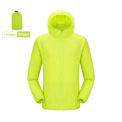 Mens And Womens Skin Windbreaker UV Protection Sunscreen Clothing Men dealsniper-net Green 2XL