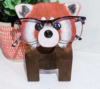 Animal Spectacle Frame Wooden Fox Glasses Storage Holder Deals dealsniper-net ZJ192204055