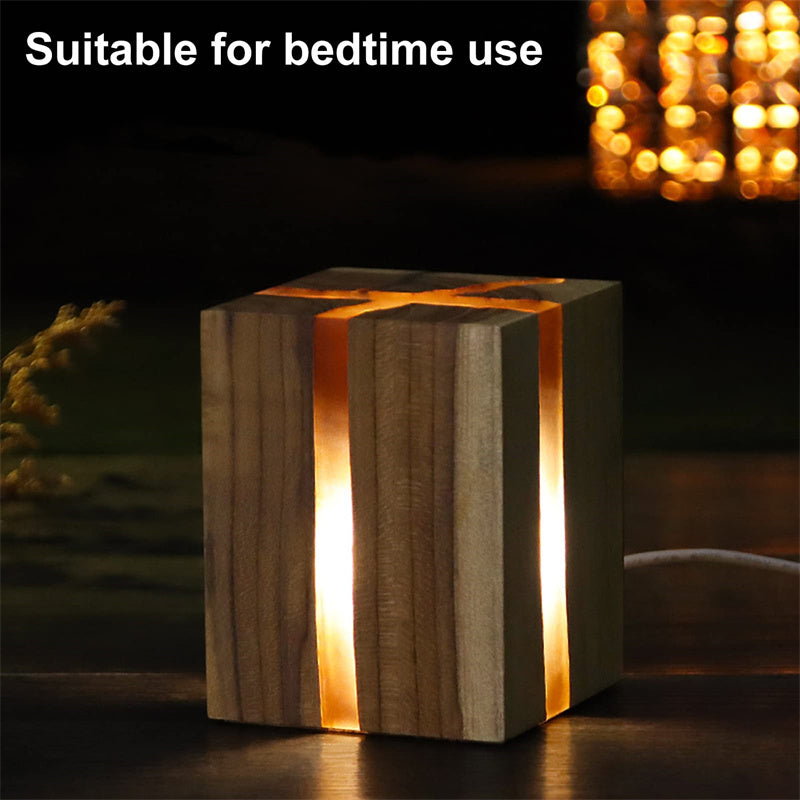 Creative Table Lamp Adjustable Bedside No Glare Decorative Wood