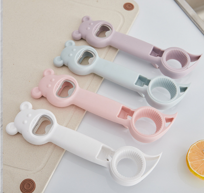 Four-in-one Beverage Bottle Opener Household Canning Can Opener Kitchen DealSniper.net Random