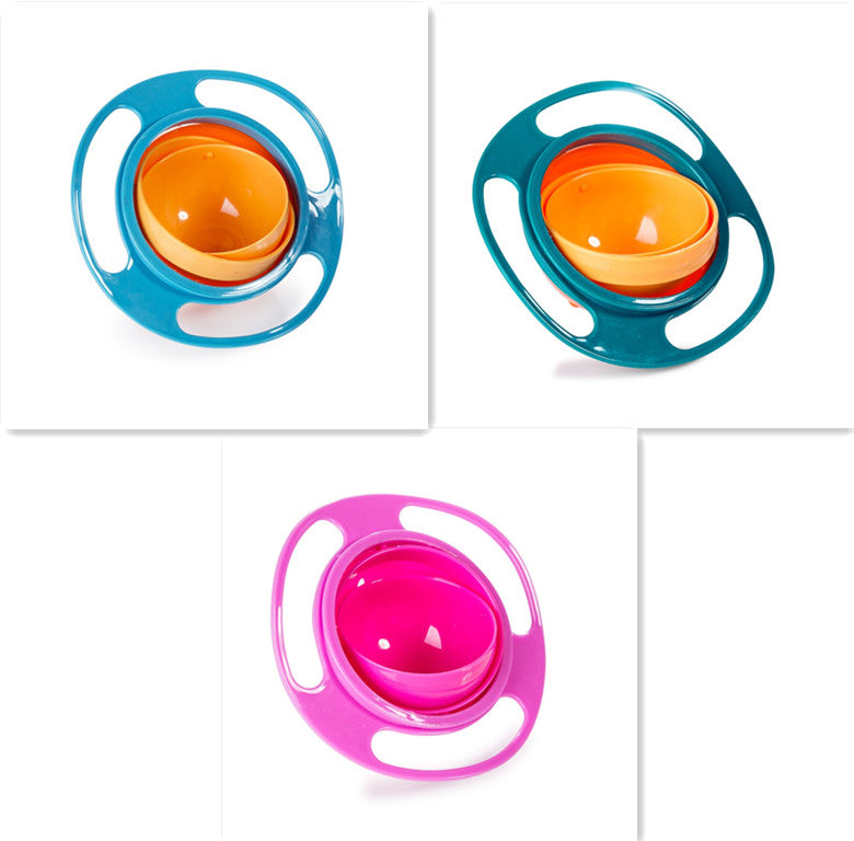 360 Rotate Universal Spill-proof Bowl Dishes kids toys DealSniper.net G set 1pc
