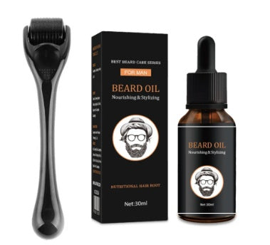 Black Skin Microneedle Wrinkle Beard Roller Men dealsniper-net Set 0.25mm