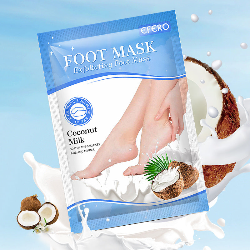 New Exfoliating Foot Mask Foot SPA Pedicure Socks Beauty dealsniper-net ZM58 Coconut Milk