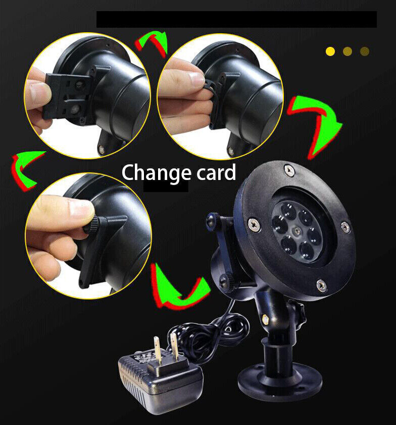 48 Pattern Christmas Projector Laser Light Ai Recorder Gym From House