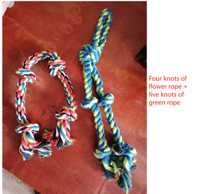 Heavy-Duty Rope Knot Dog Toys For Large Breeds Dental Health Pets dealsniper-net