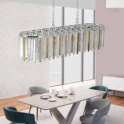 Modern Oval Crystal Chandelier Luxury Home Decor Fixtures