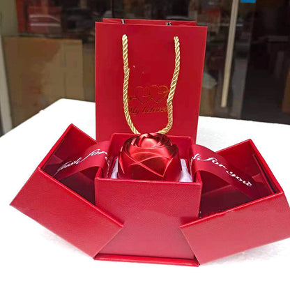 Women's Titanium Steel Non-fading Necklace Jewelry dealsniper-net Red gift box