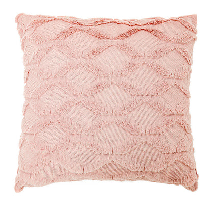 Geometric Rhombus Double-sided Three-dimensional Plush Pillowcase Home dealsniper-net Pink A45x45cm