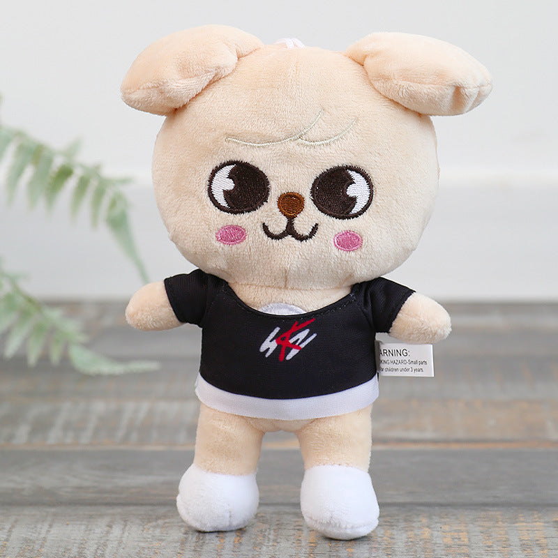 Doll Plush Toy Stray Children Leeknow Hyunjin Gift Kids DealSniper.net Beige Dog 20cm