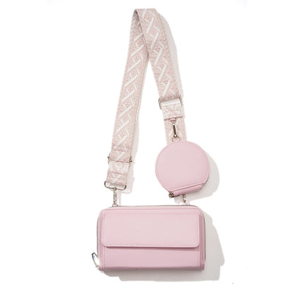 One-shoulder Crossbody Mobile Phone Bag Multi-functional Women Gym From House Pink Bag