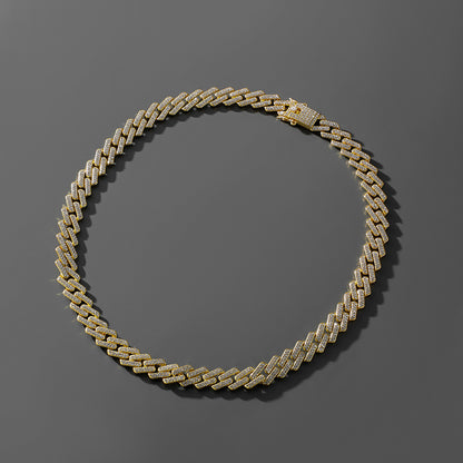 Hip Hop Trend Full Diamond Cuban Link Chain Men's Bracelet Jewelry Gym From House X2565 Gold Necklace