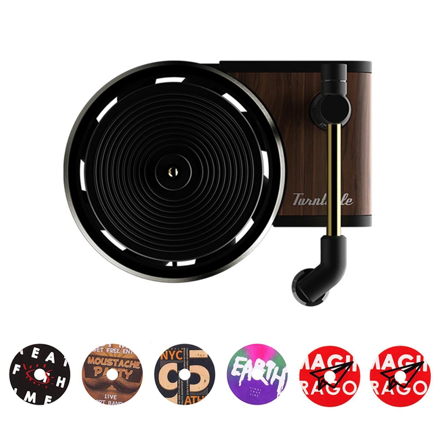 Air Outlet Aromatherapy Record Player Decoration Vehicle dealsniper-net E