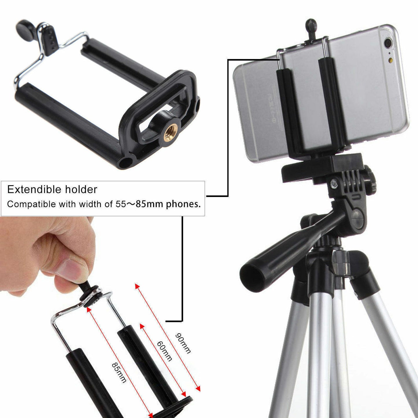 Professional Camera Tripod Stand Holder Mount For Cell Phone, Portable Tripod, Mobile Phone Live Stream Holder, Camera Tripod Gadgets dealsniper-net