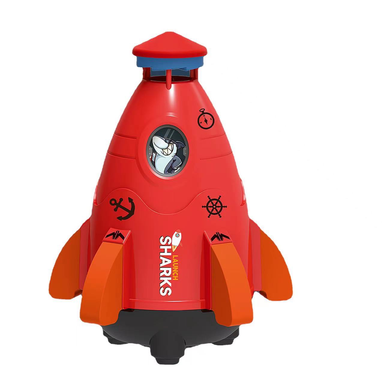 Kids Space Rocket Sprinkler Spinner