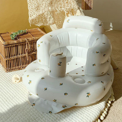 Portable Inflatable Baby Dining Chair For Bathing And Swimming Kids DealSniper.net Olive