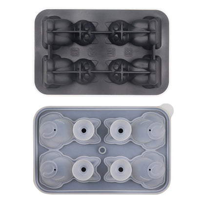 Cat Ice Tray Silicone Mold Household Kitchen DealSniper.net Black Cat Ice Tray