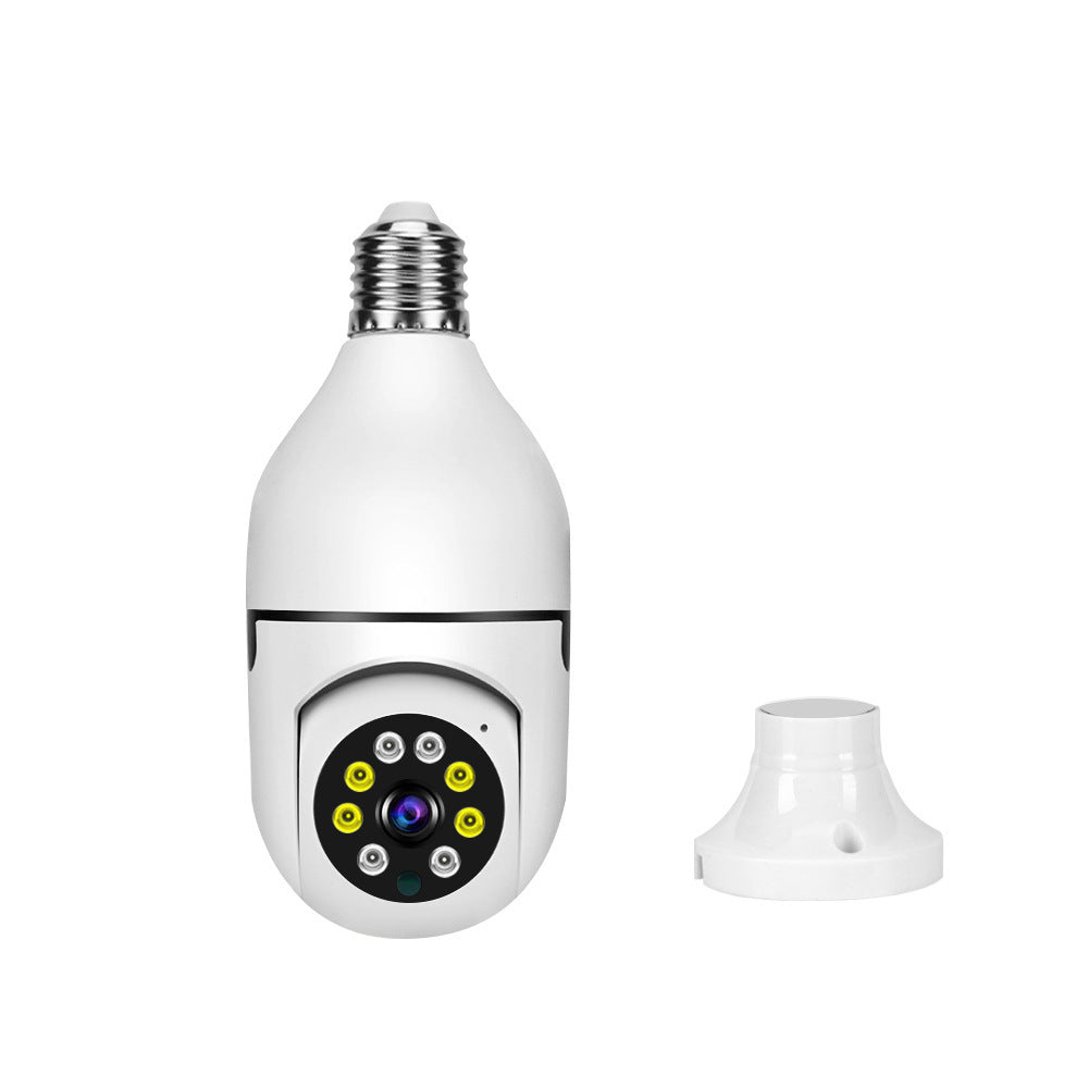 Panoramic Lamp Holder Camera Wireless E27 Bulb Camera Electronics dealsniper-net 2.4G English white 1pcs