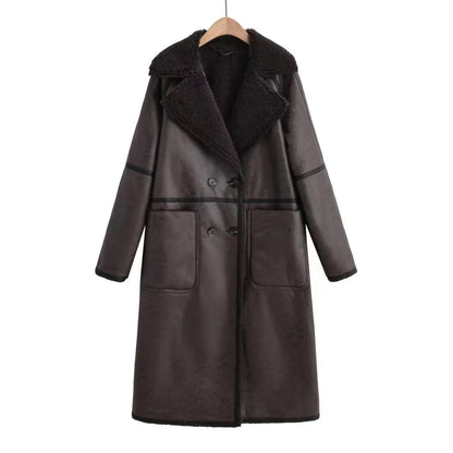 Winter Jacket With Belt Fashion Double Breasted Lapel Windbreaker Women Gym From House