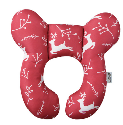 Infant Pillow Baby Bed U-Shaped Safety Seat Neck Guard Fixed Stereotyped Stroller Pillow Kids DealSniper.net Red christmas deer OPP