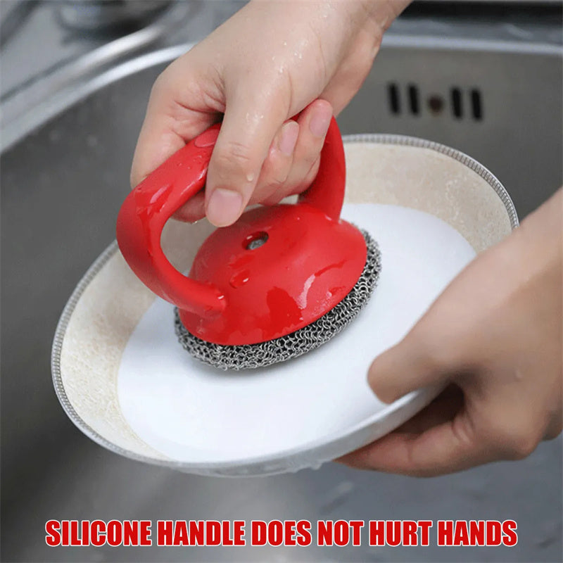 Cast Iron Scrubber 316 Stainless Steel Cast Iron Scrubber Kitchen DealSniper.net