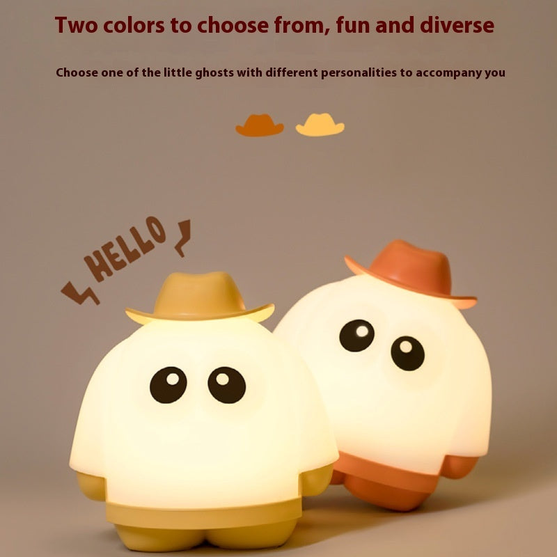 Halloween Children's Creative Cartoon Atmosphere Little Ghost Night Light Home Decor Gym From House
