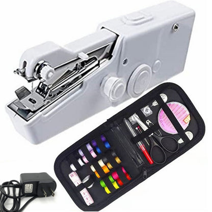 Handheld Mini Sewing Machine Set Hobby Gym From House White regularaccessory packc